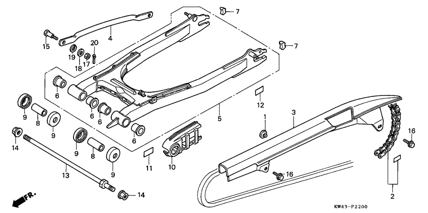 Rear fork