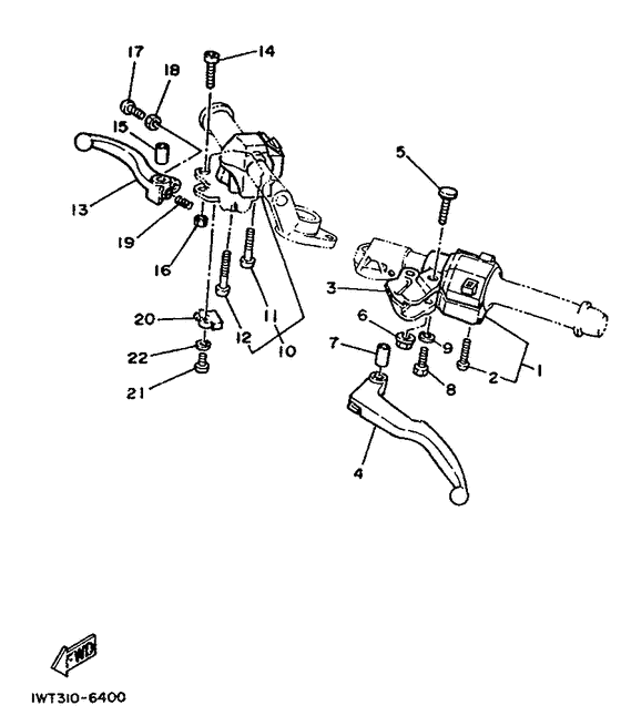 Handle switch. lever