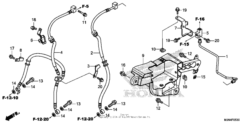 CTX1300 Передние тормозные трубки