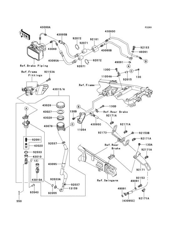 Rear master cylinder(1/2)