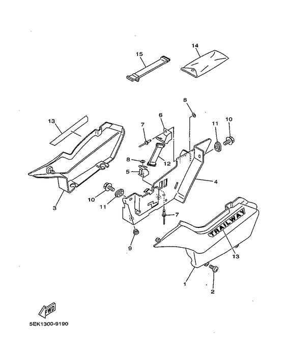TW125 Боковые обтекатели