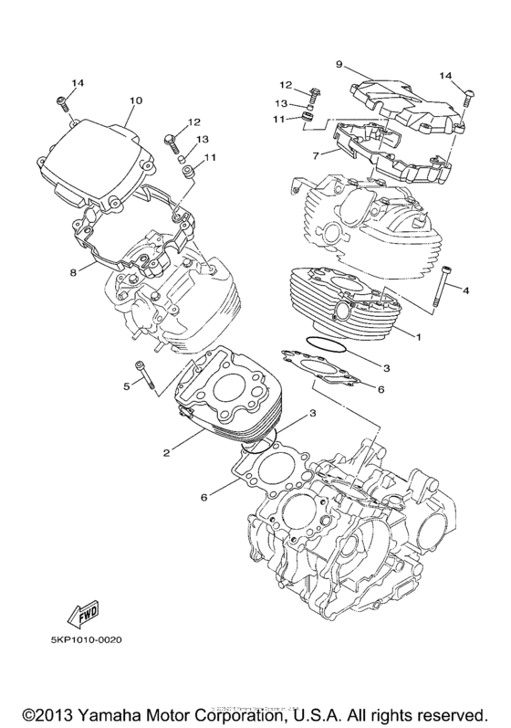 XVS650 Цилиндры