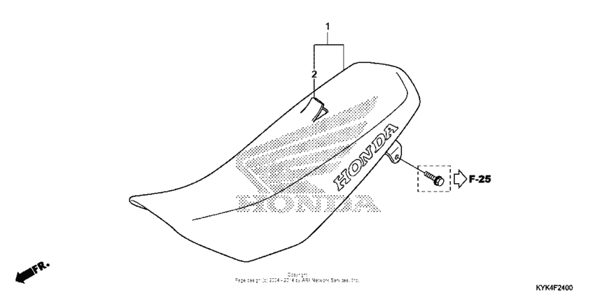 CRF110F Сиденье