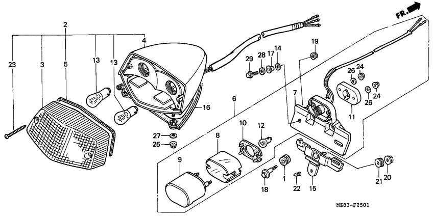 Taillight unit ass`y