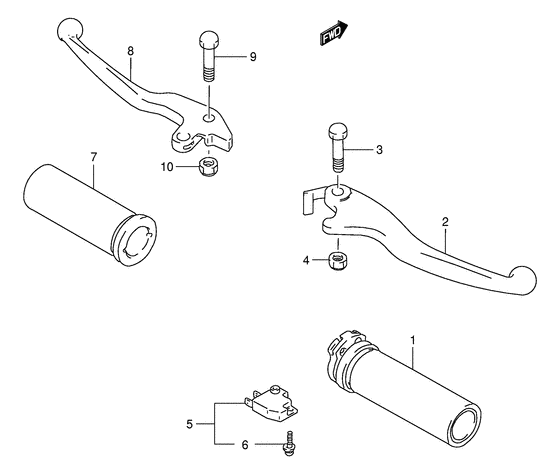 VS800 Рулевой рычаг