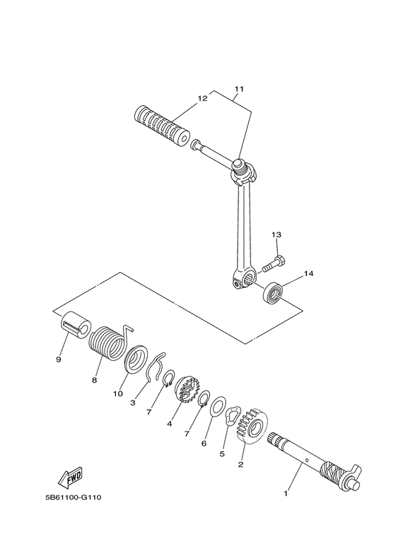 TTR110E Стартер