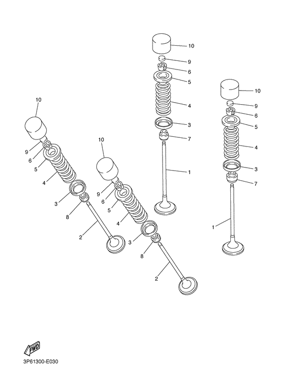 FJR1300A Клапана