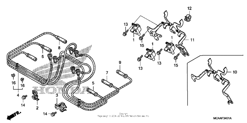 GL1800 (ABS) Ignition coil (gl1800'06-)