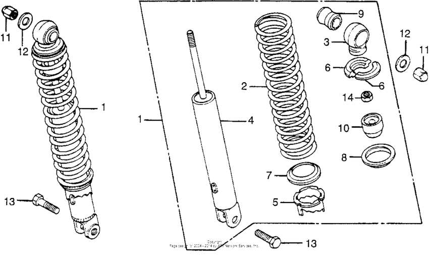 Rear shock absorber (1)