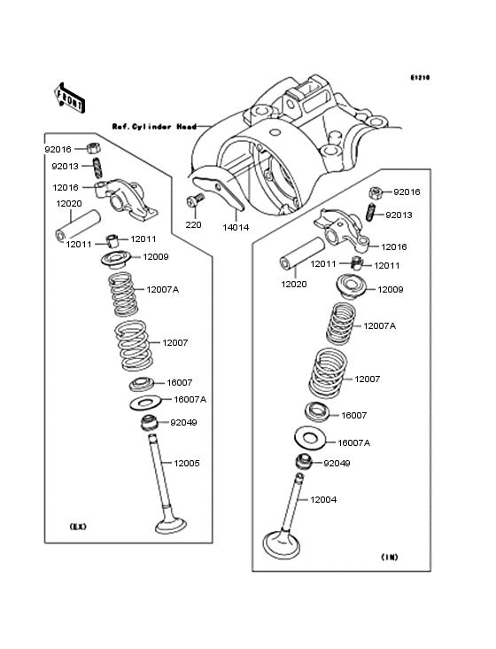 Rocker arms/valves