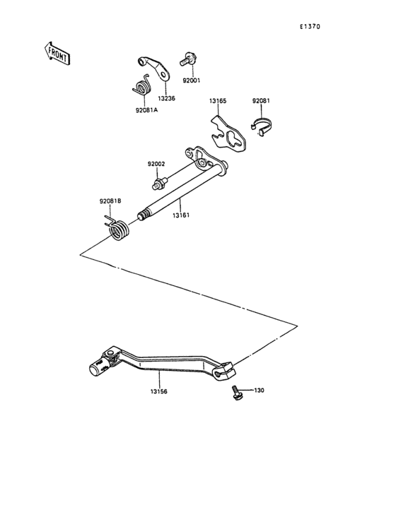 KL250 Механизм переключения передач