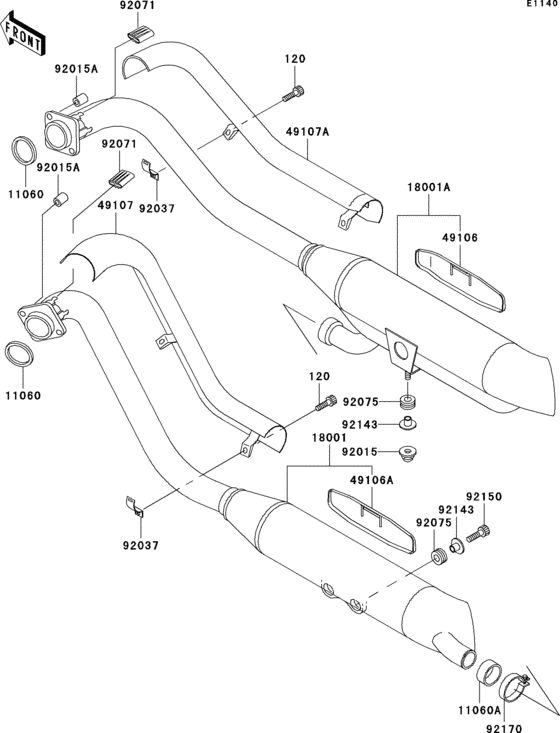 VN800 Глушитель