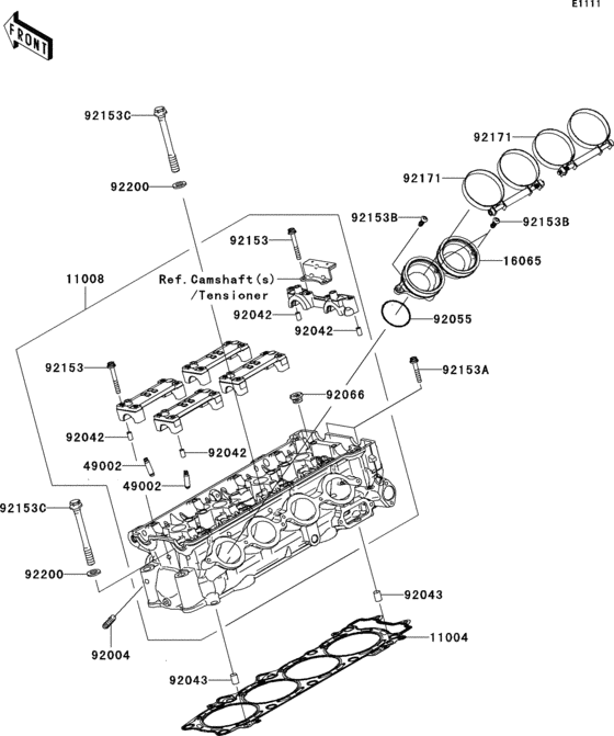 ZX1400 Головка цилиндров