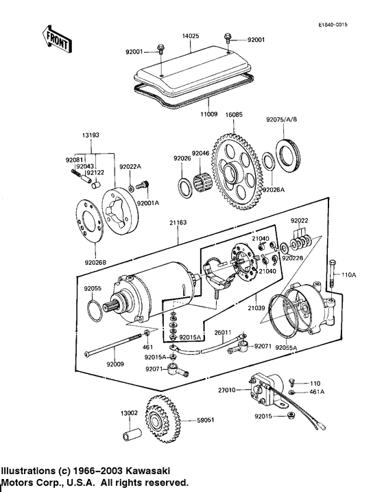 Starter motor/starter clutch