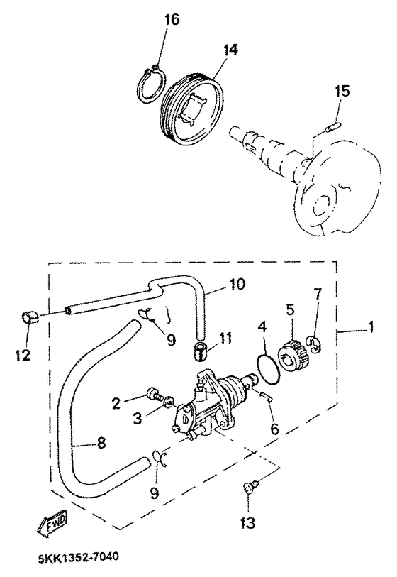 YN100 Масляный насос