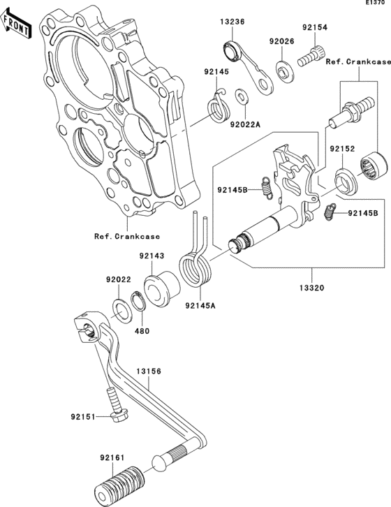 ER650 Механизм переключения передач