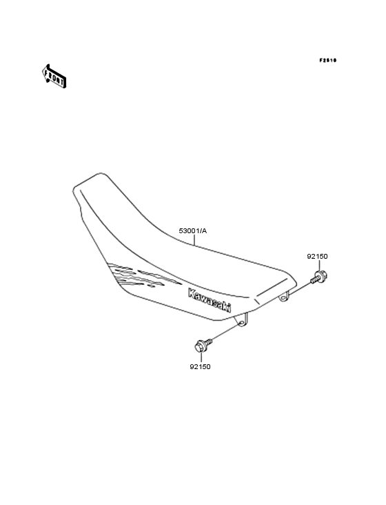 KX125 Сиденье
