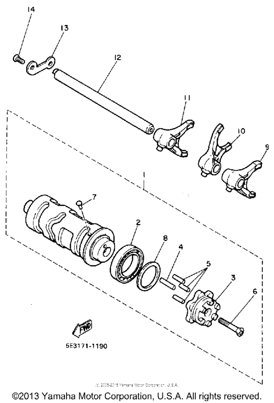 XV700CTC Копирный вал