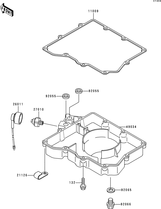 ZX400 Маслянный поддон