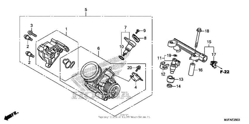 CTX700N DCT Корпус Дросселя