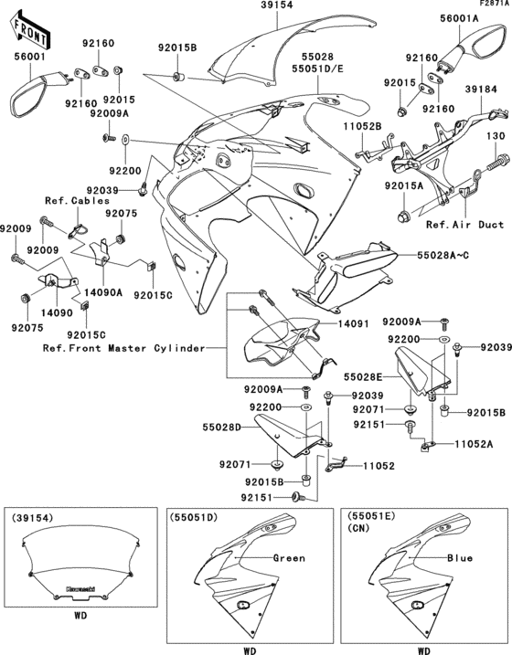 Cowling(zx900-f2)