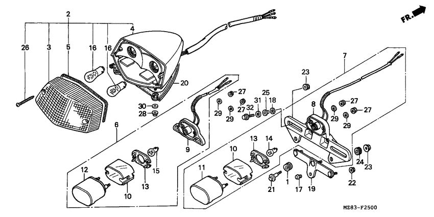 Taillight unit ass`y