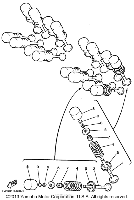 FZR600RL Клапана