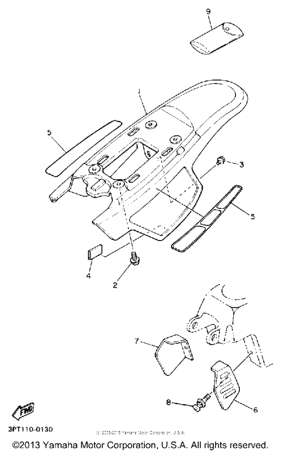 PW50A Боковые обтекатели