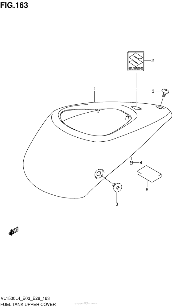 Fuel Tank Upper Cover (Vl1500Bl4 E33)