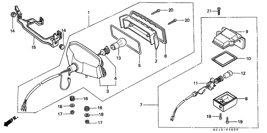 Taillight unit ass`y