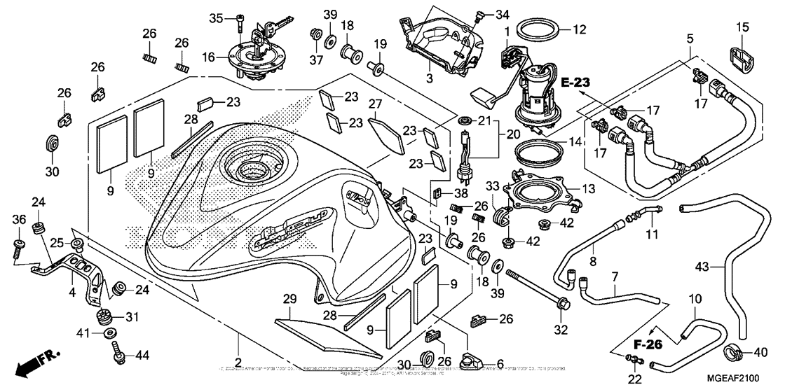 Fuel Tank + Fuel Pump