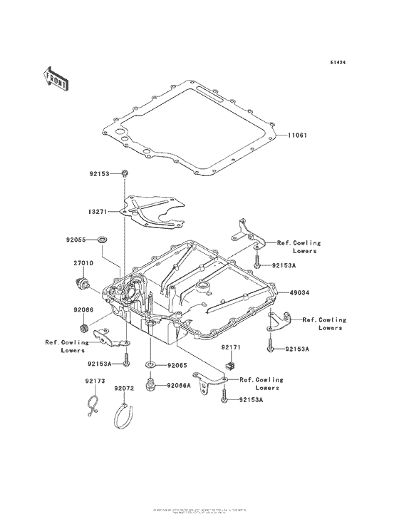 ZX1400 Маслянный поддон