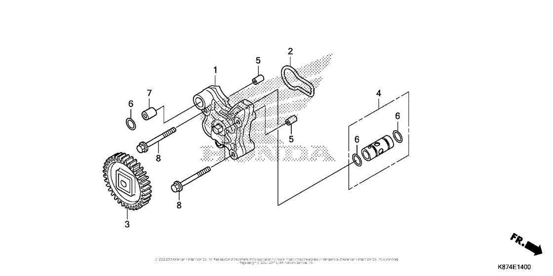 CMX300 (ABS) Масляный насос