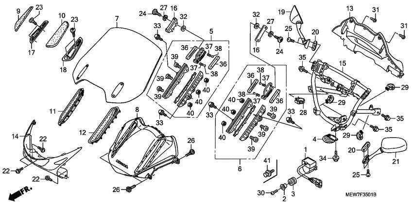 Upper cowling assy