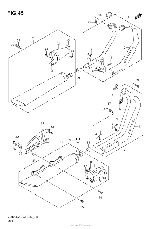 VZ800 Muffler (Vl800T  E33)