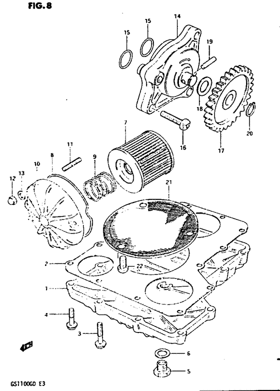 Oil pump - oil filter
