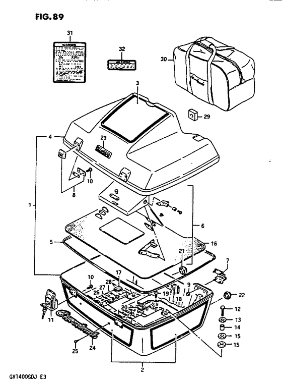 Travel trunk model h