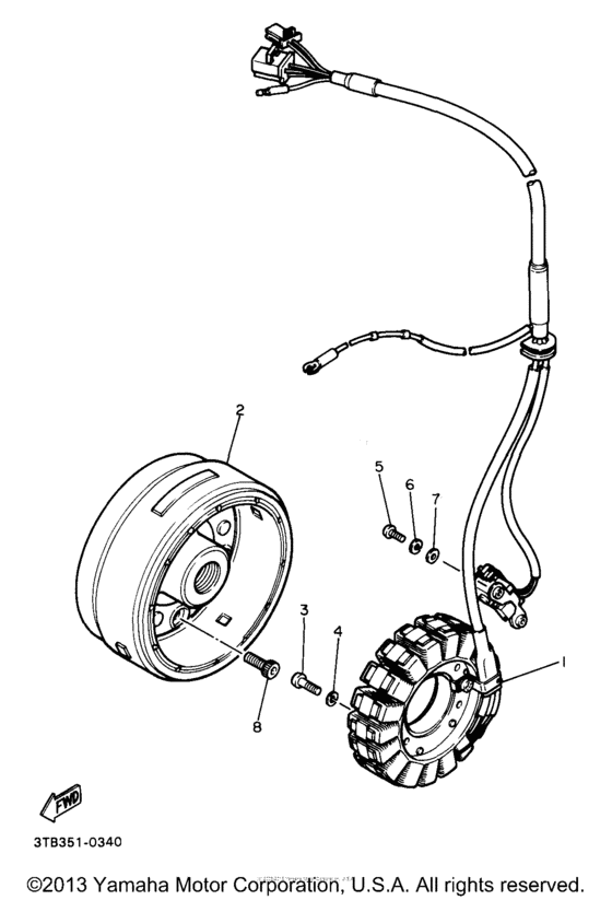 XT600EAC Генератор
