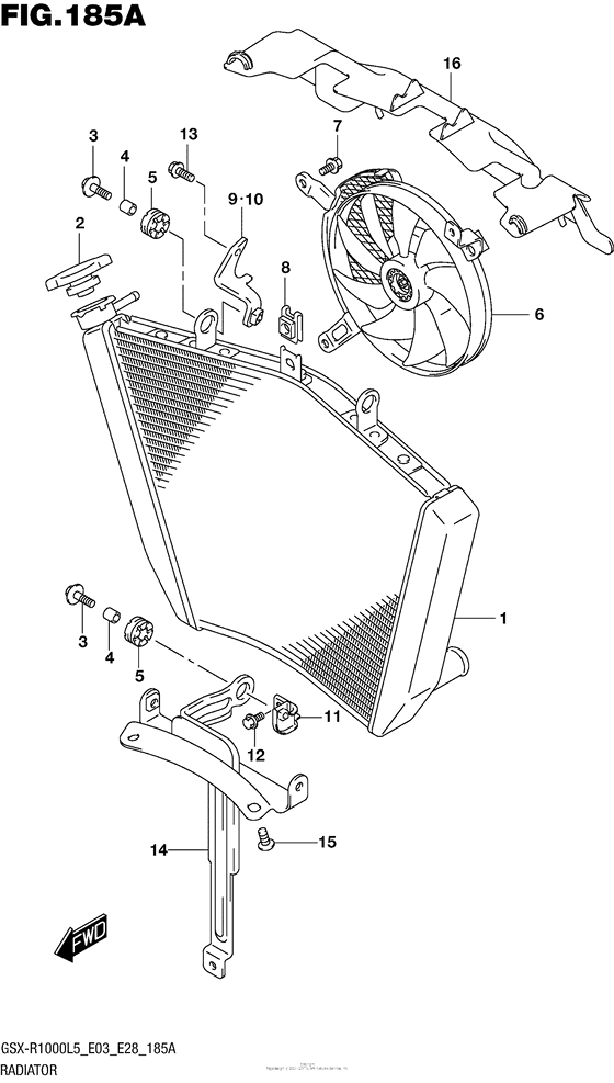 Radiator (Gsx-R1000L5 E03)