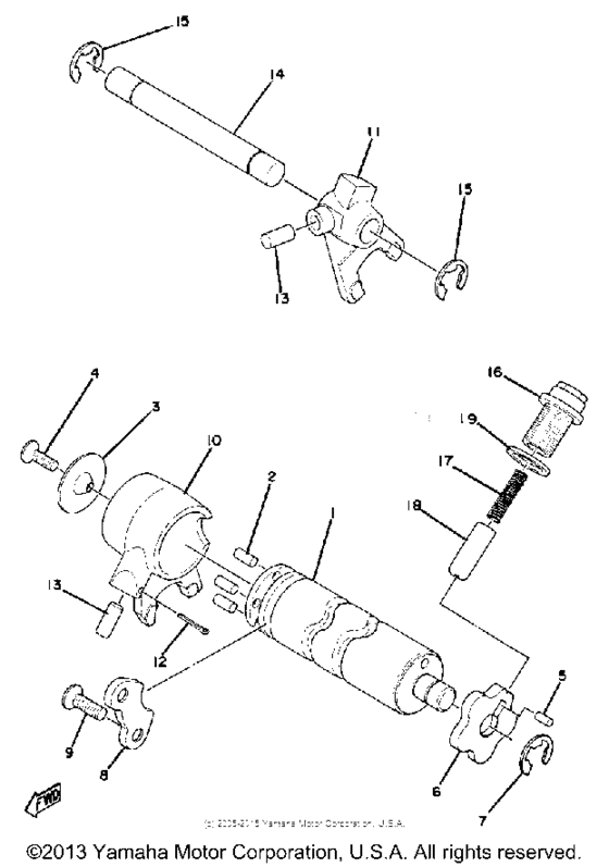 Shift cam - fork