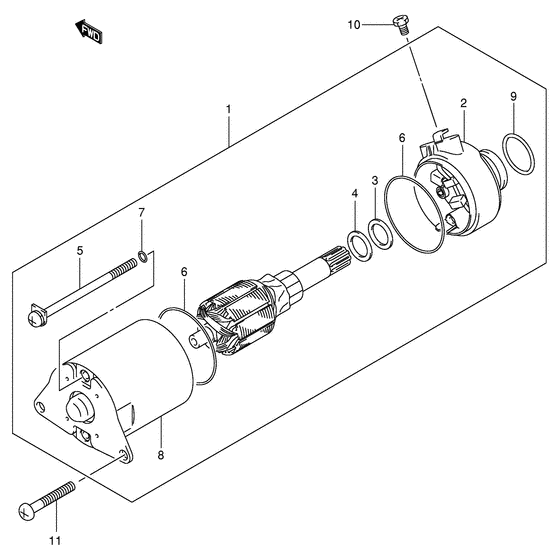 UE150 Стартерный мотор
