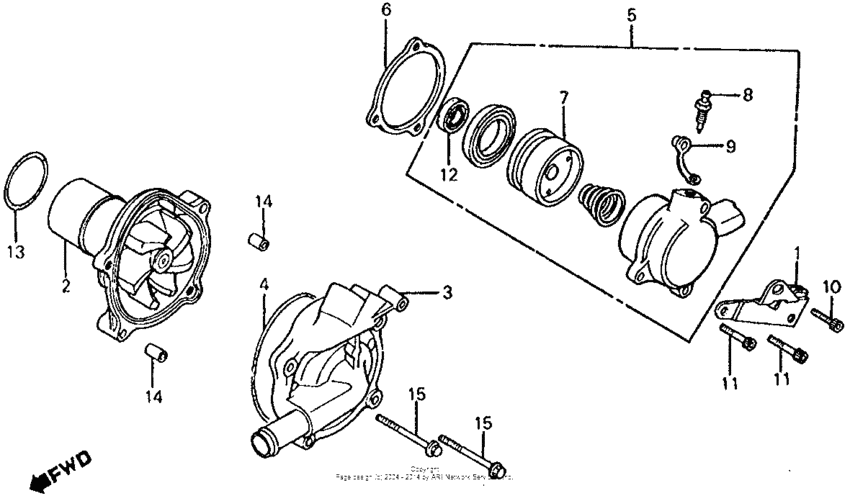 VT750C Водяной насос