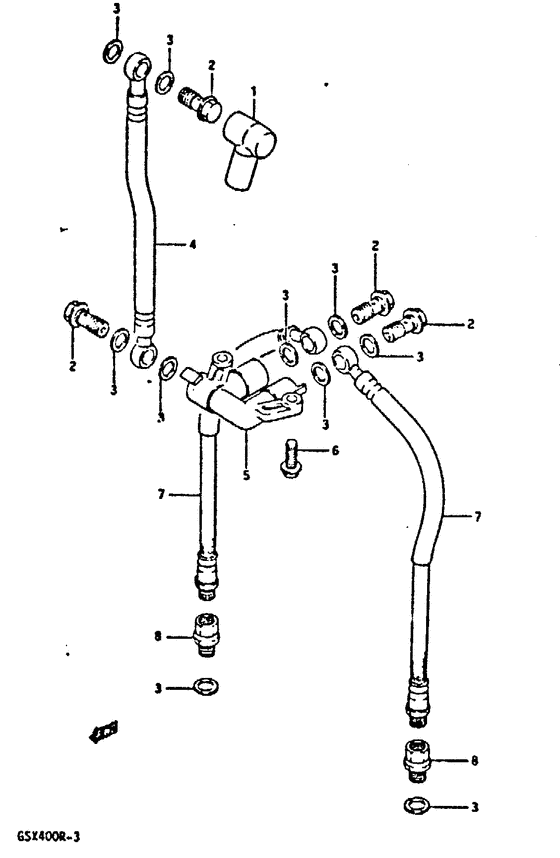 Fr. brake hose