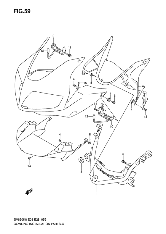 Cowling installation parts