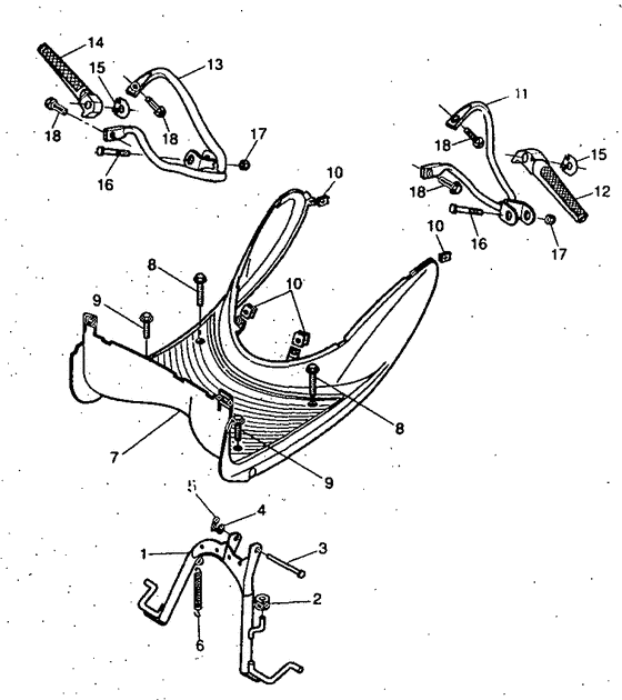 YH50 Support repose pied