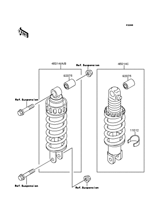 ZX250 Амортизатор