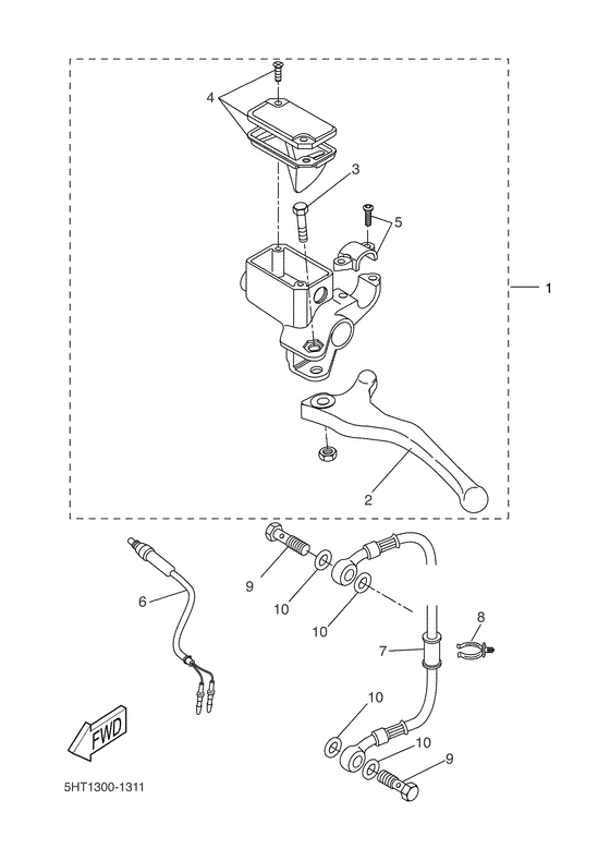 XQ150 Задний торм цилиндр