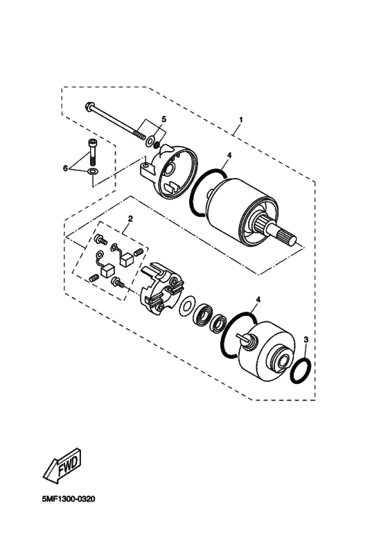 XN125 Стартерный мотор