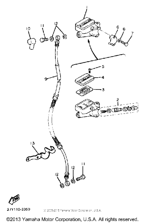 XV920K Главный тормозной цилиндр