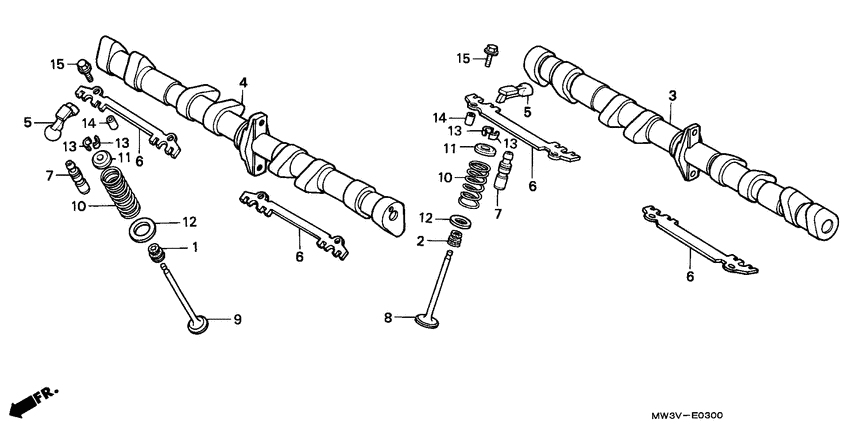 CB750F Camshaft assy